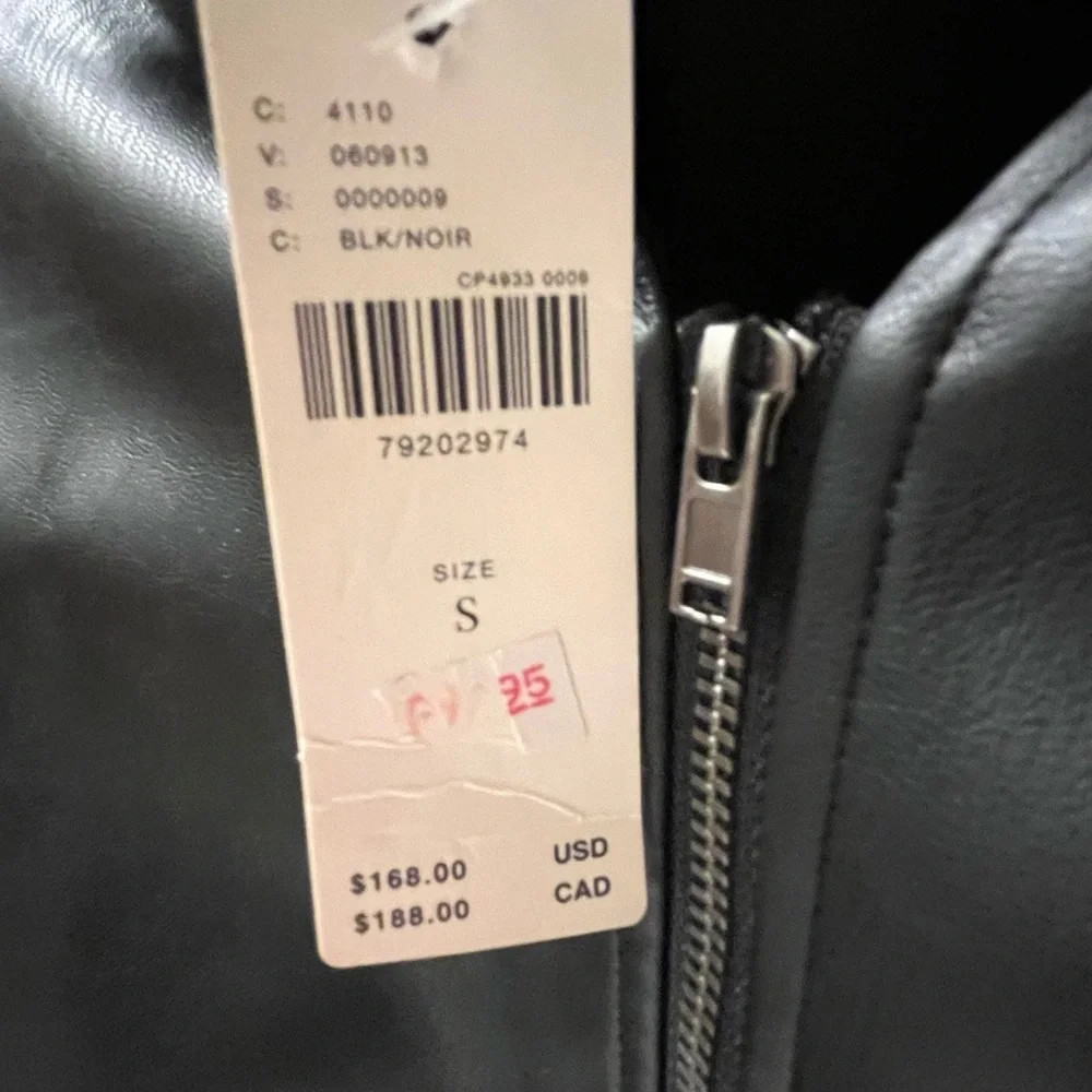 Anthropologie Maeve Black Beaded Leather Blouse - Picture 4 of 4
